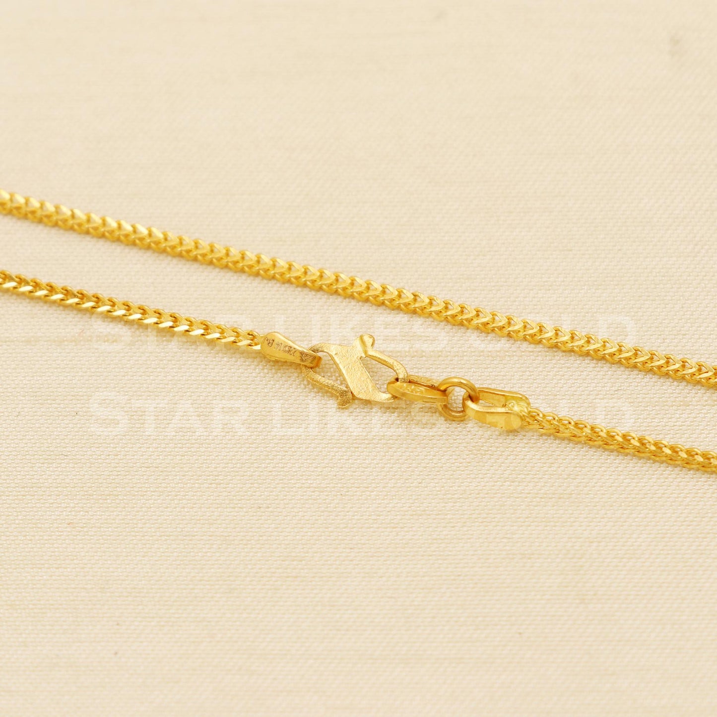 22k 22KT GOLD chain necklace Handmade fine Jewelry, B1434