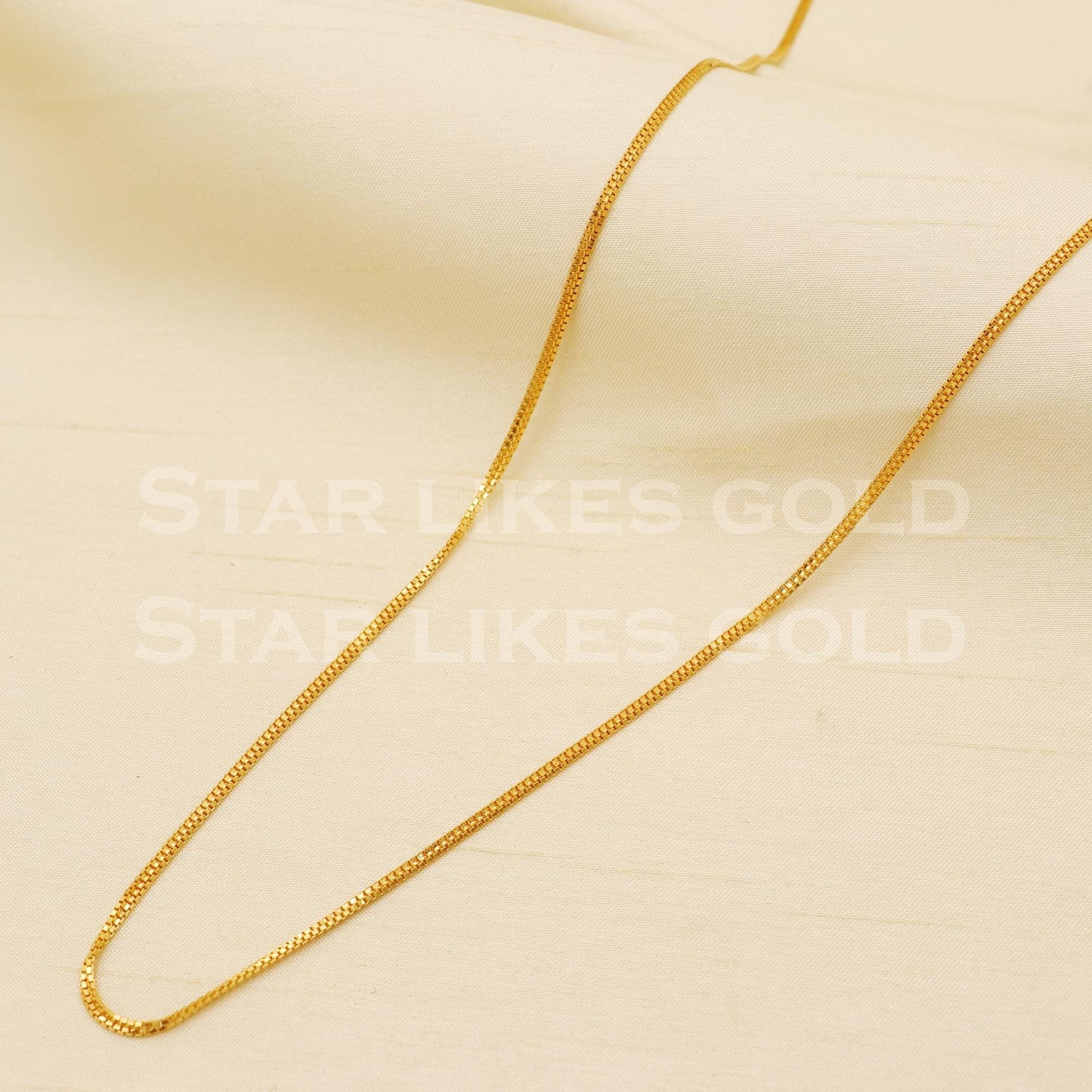 18k Hallmark Gold High-Quality Daily Use Sleek Link Chain, B1452