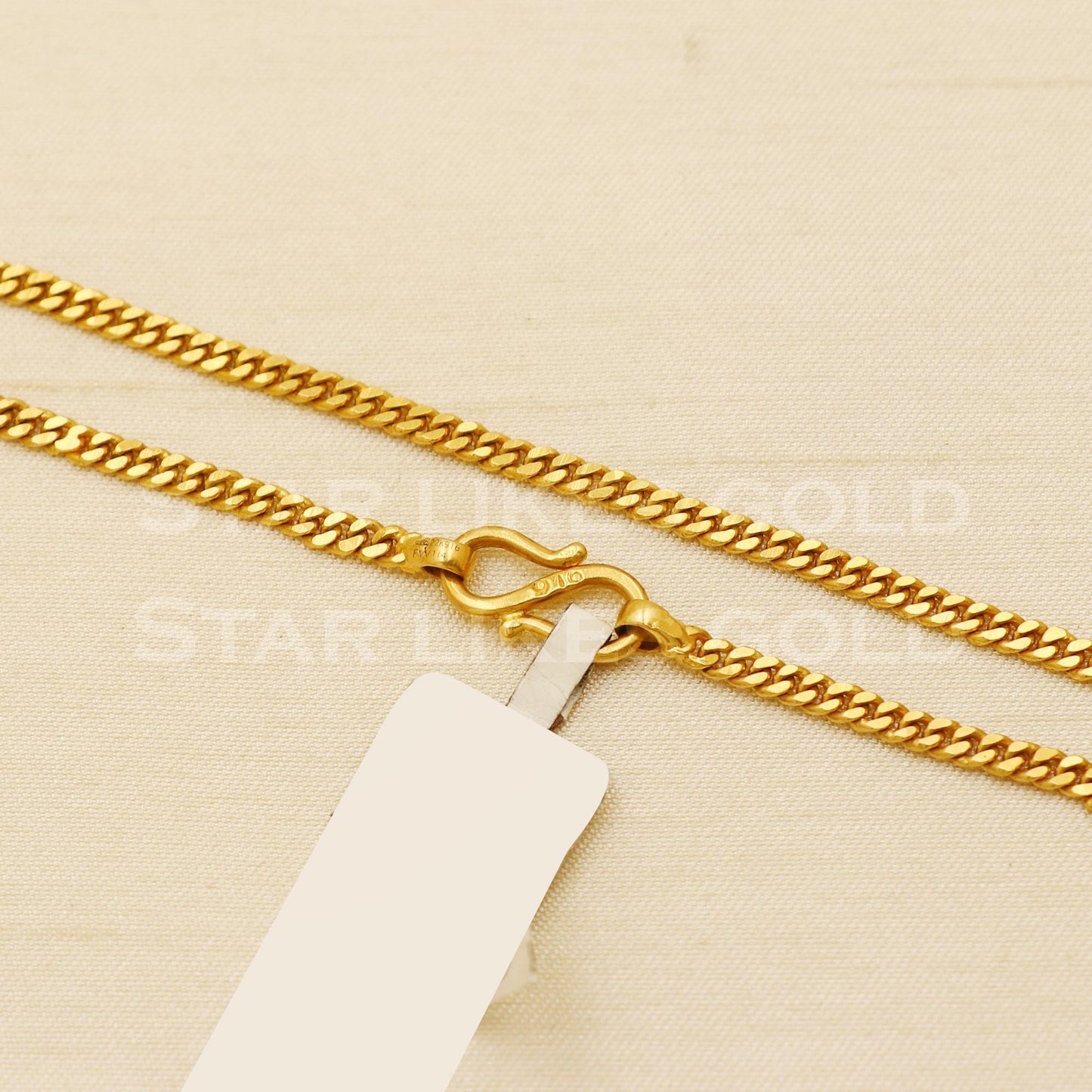 18k Hallmark Gold Classic Curb Link Chain for Men & Women, B1453