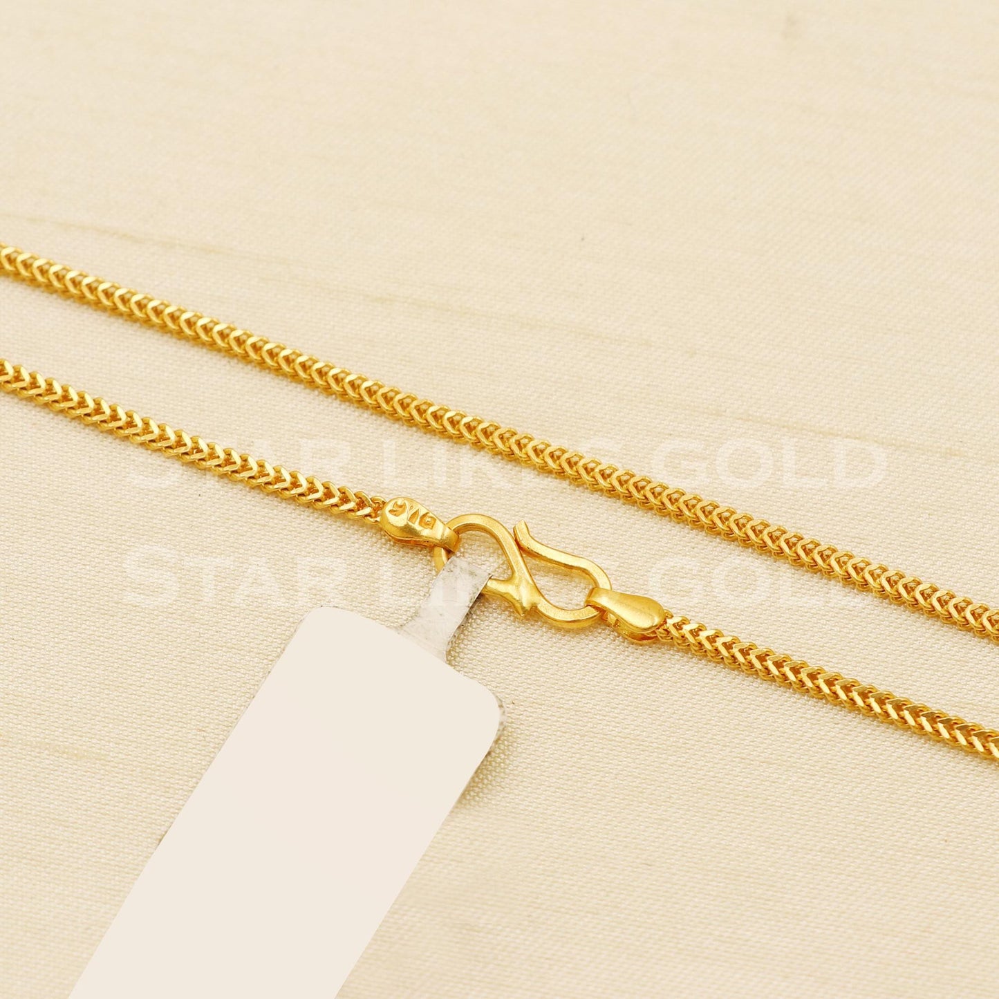 18k Hallmark Gold Geometric Link Modern Chain Design, B1457