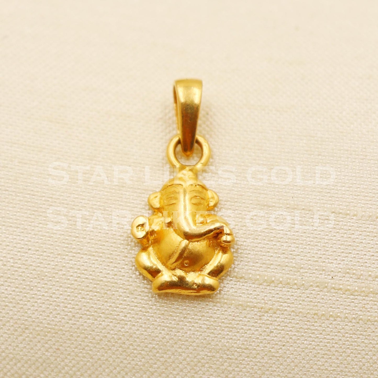 Ganeshji 22k Yellow Gold Handmade Pendant Jewelry, PR1194
