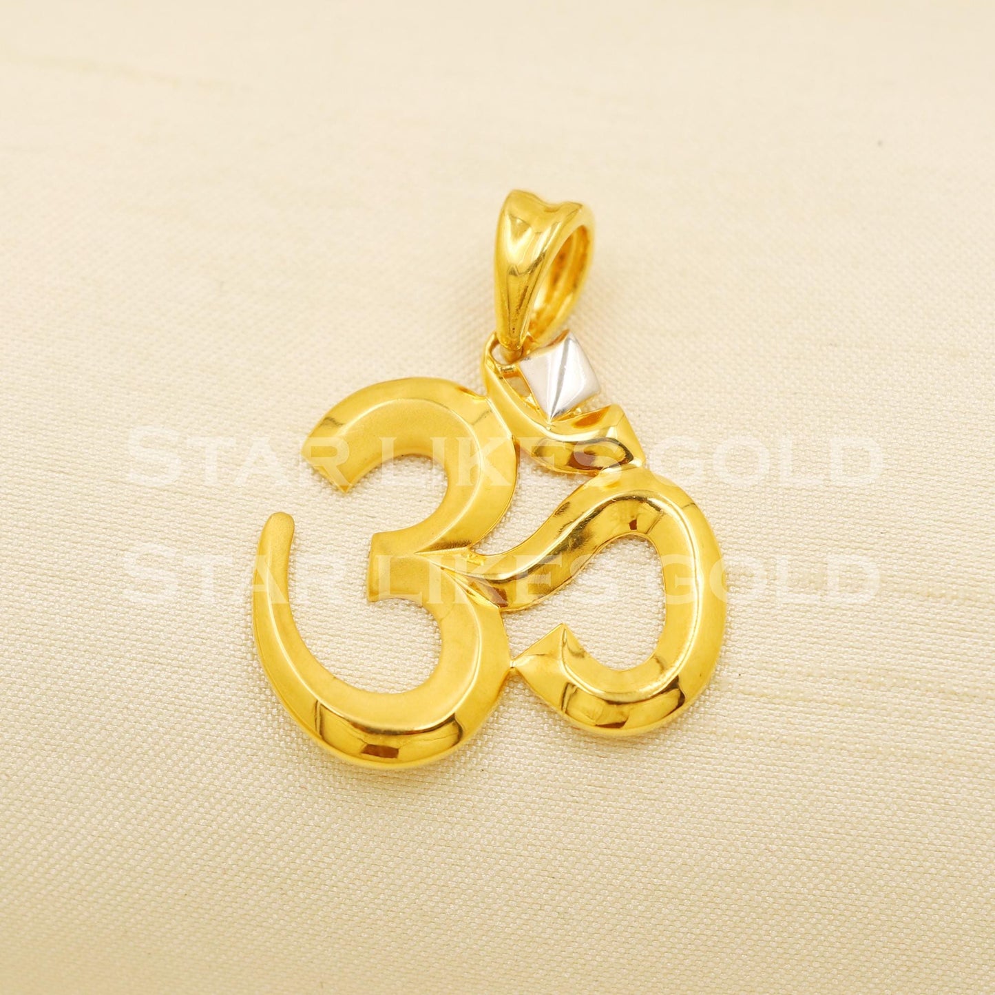 OM 22k Yellow Gold Handmade Pendant Jewelry, PR1195