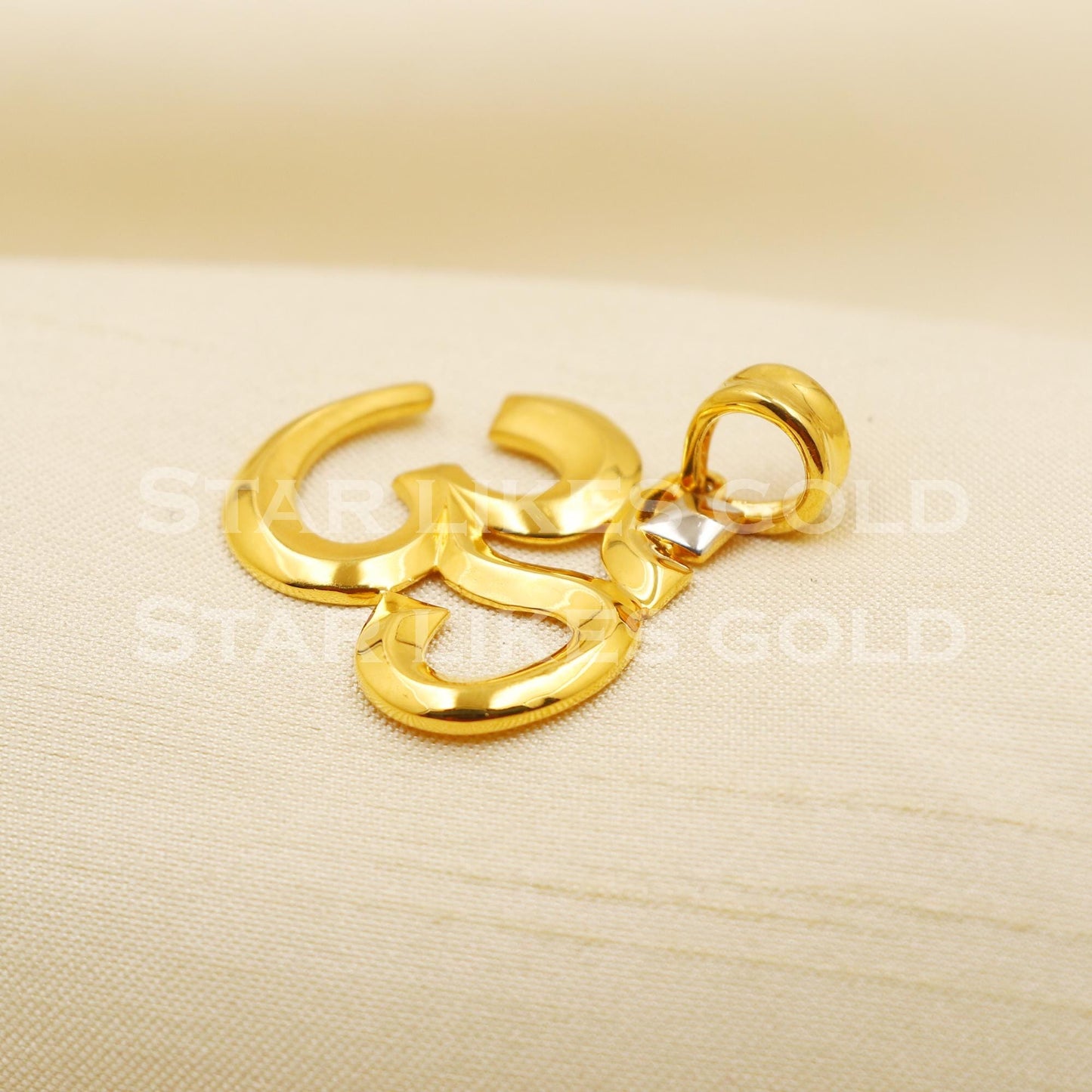 OM 22k Yellow Gold Handmade Pendant Jewelry, PR1195
