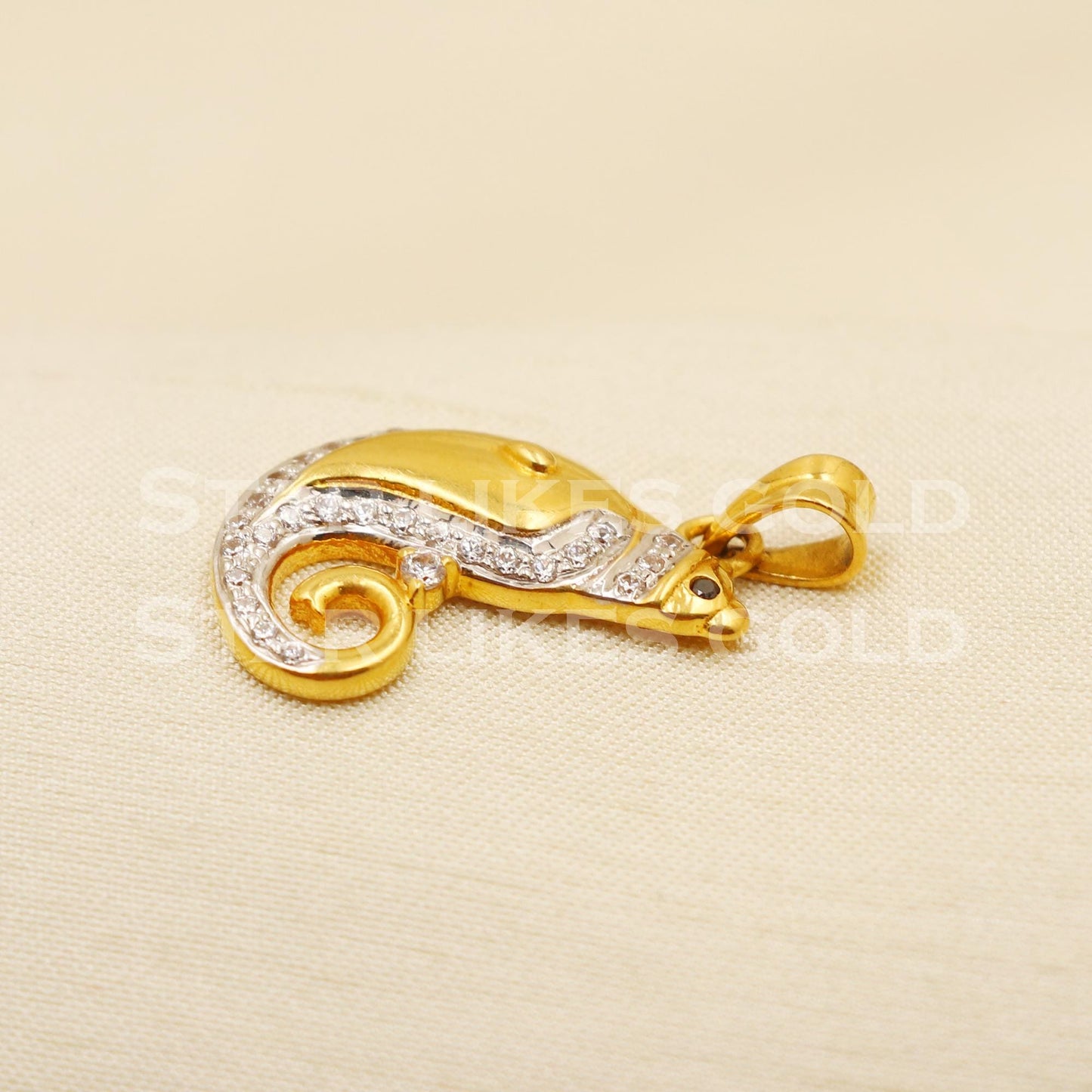 22k Yellow Gold Handmade Pendant Jewelry, PR1237