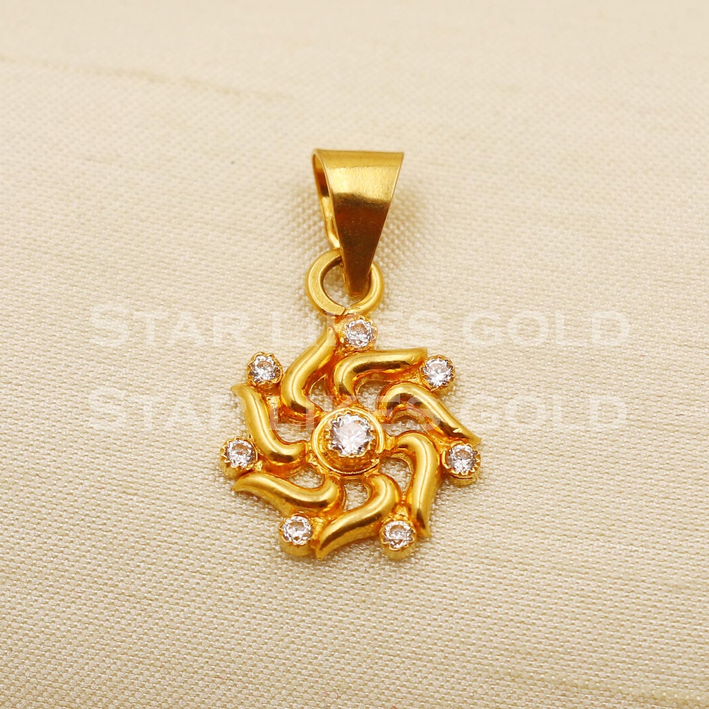 22k Yellow Gold Handmade Pendant Jewelry, PR1249