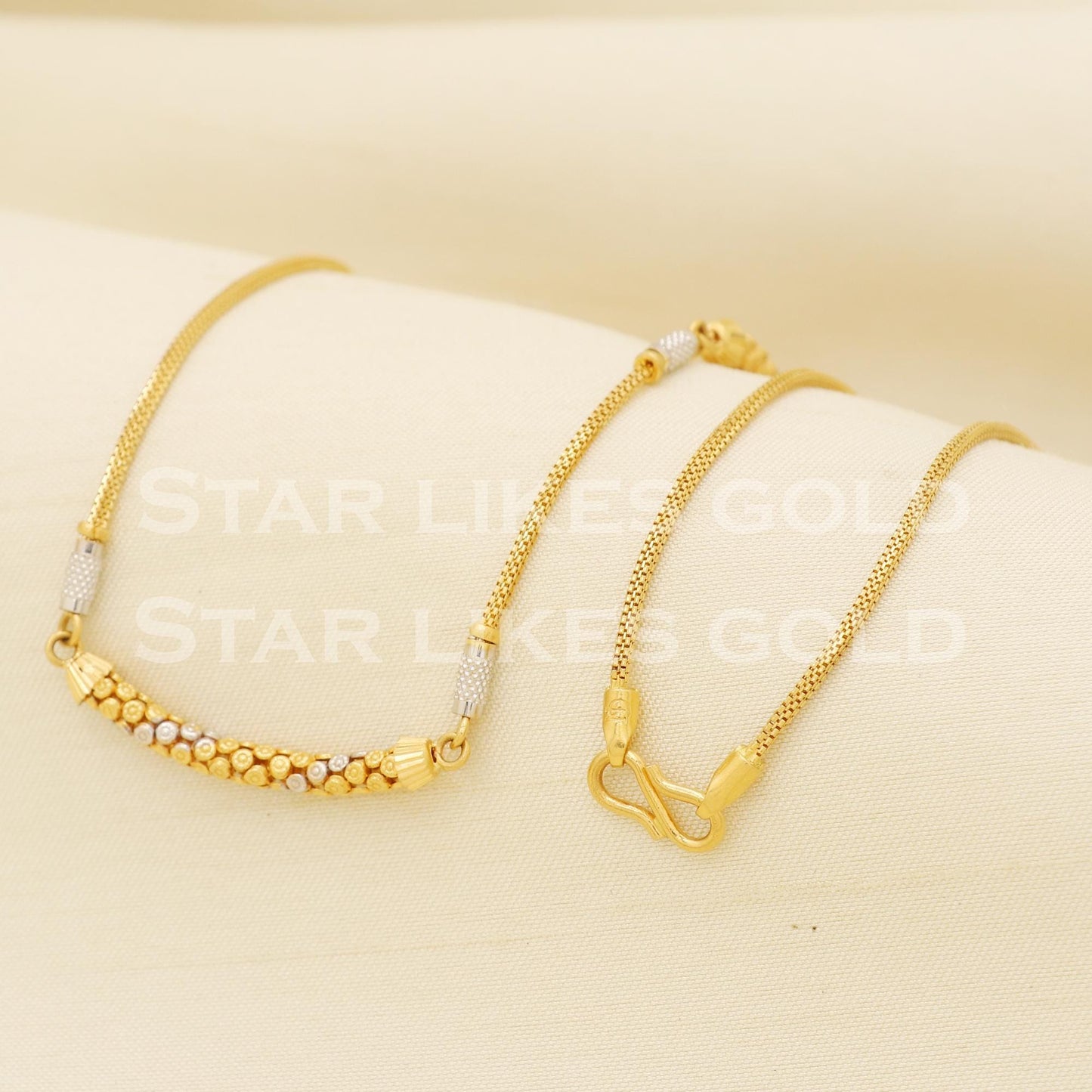 22k 22KT GOLD chain necklace luxury fine 19 inches Jewelry, PR1321