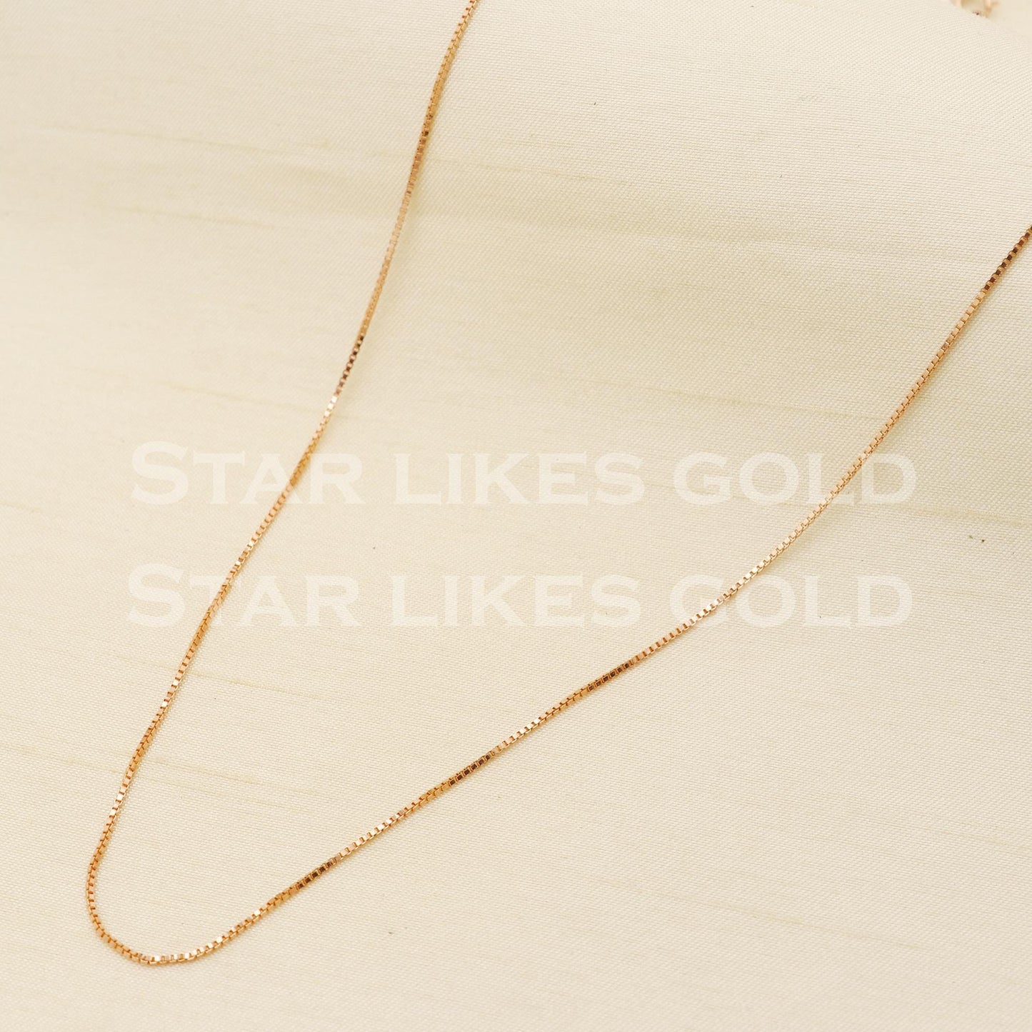 18k 18KT GOLD rose gold chain necklace Handmade fine Jewelry, PR1373