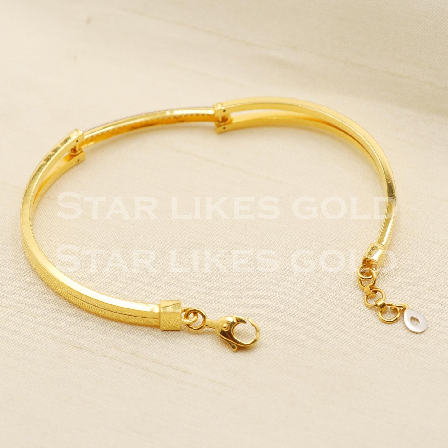 22K Gold Premium Daily Wear Bangle Bracelet, PR1394