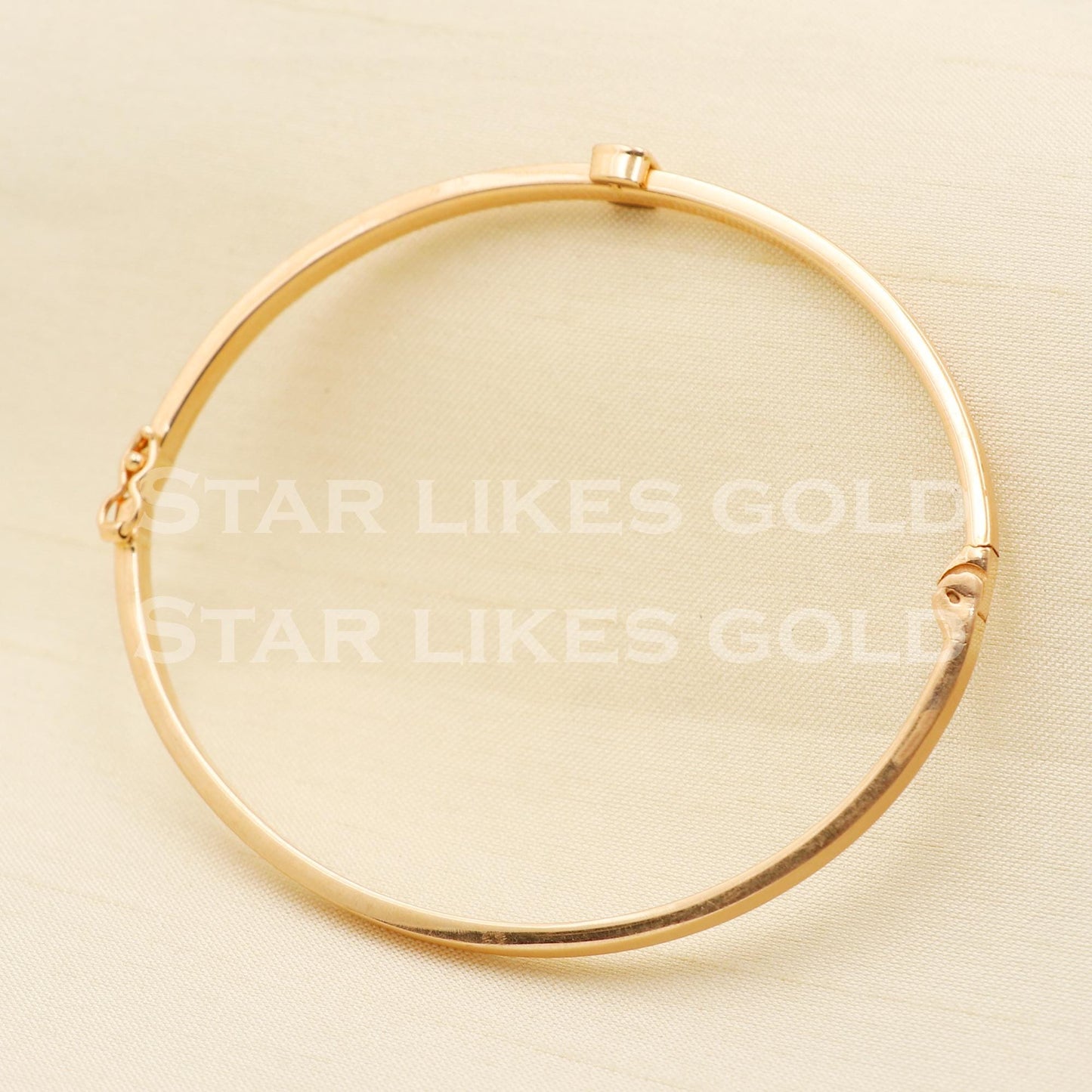 18 karat 18k gold bangle bracelet jewelry, PR1396