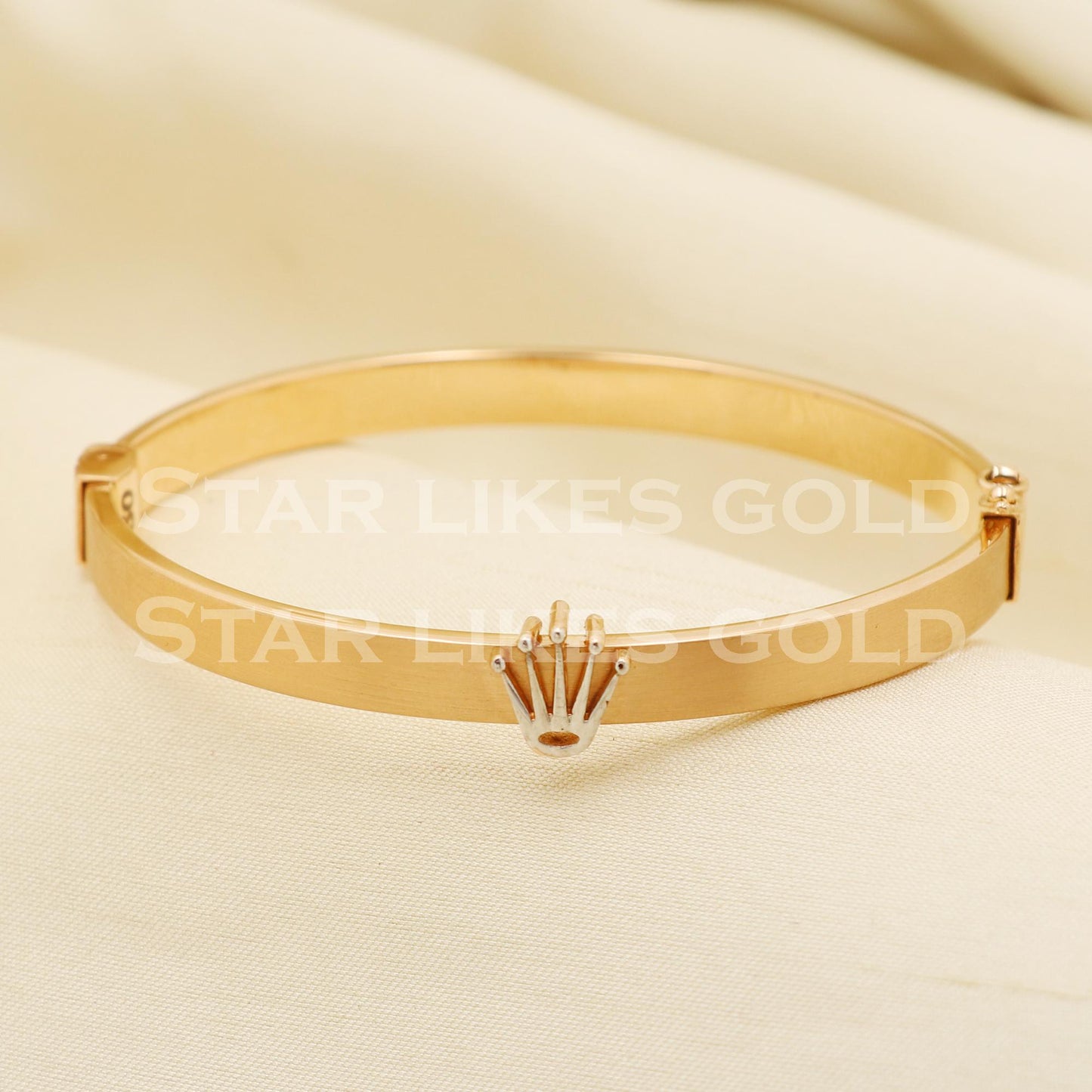 18 karat 18k gold bangle bracelet jewelry, PR1406