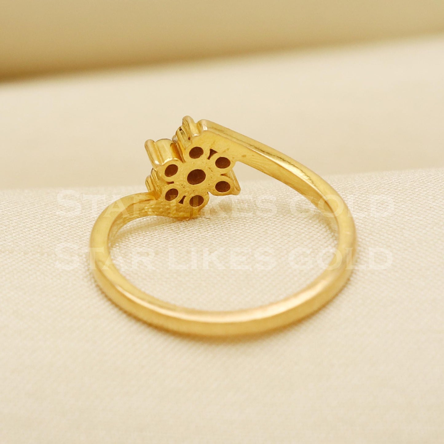 Handmade Natural Diamond Ring from India,18K gold Wt 3.23g, Diamond 0.24cts, Ring Size US All, width 8mm, PR1013