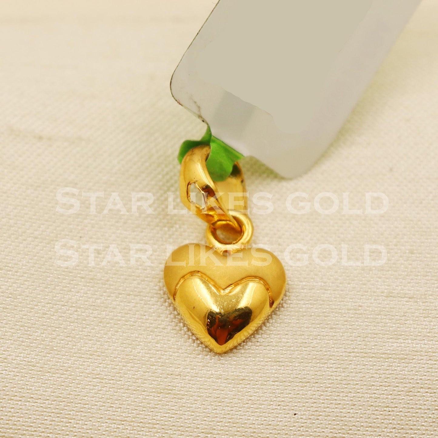 Heart 22k Yellow Gold Handmade Pendant Jewelry, PR1261