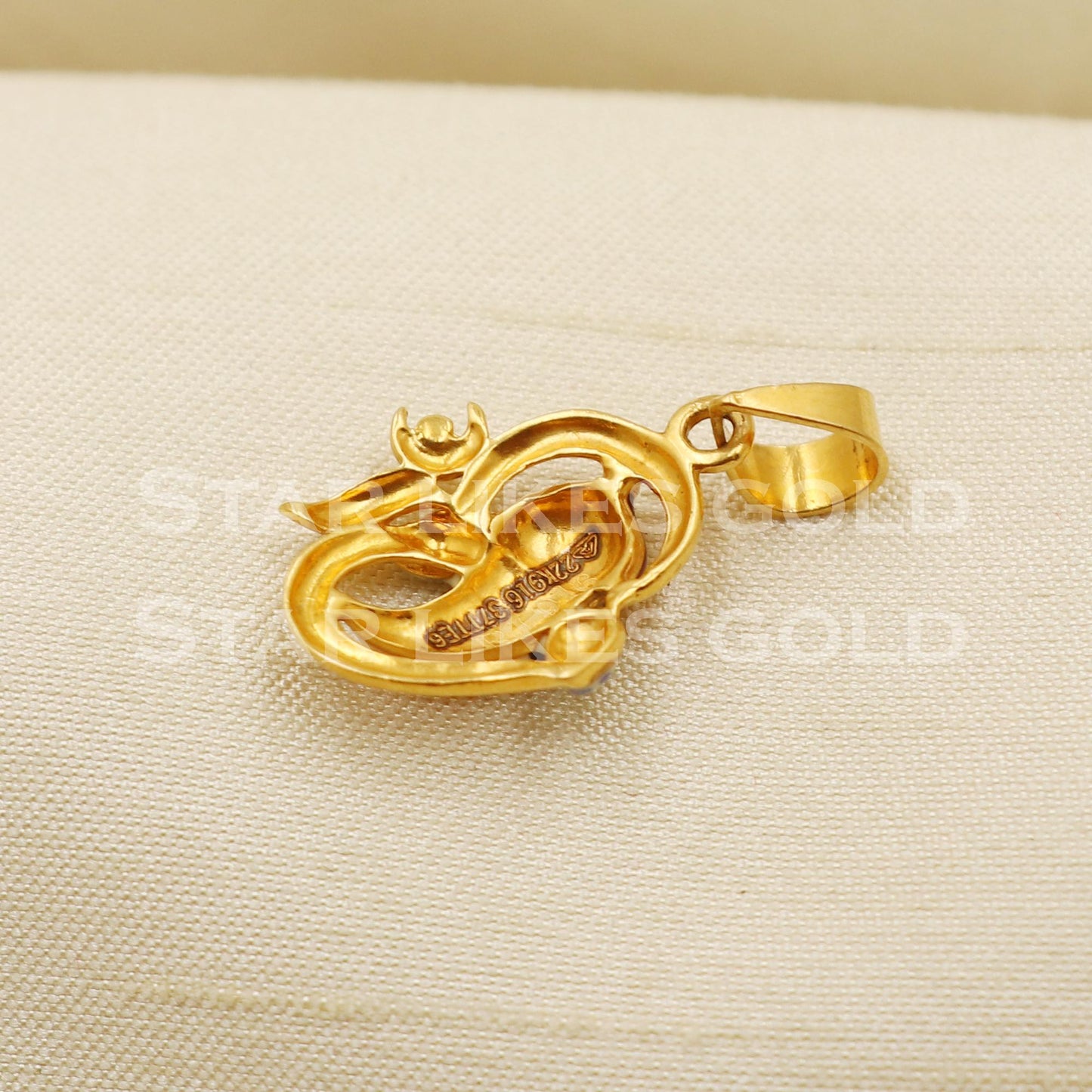 Enameled Ganeshji OM 22k Yellow Gold Handmade Pendant Jewelry, PR1271