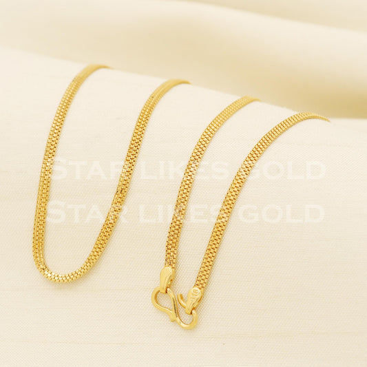 22k 22KT GOLD chain necklace Handmade fine Jewelry, PR1366