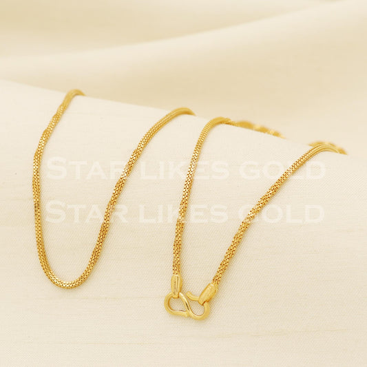 22k 22KT GOLD chain necklace Handmade fine Jewelry, PR1369