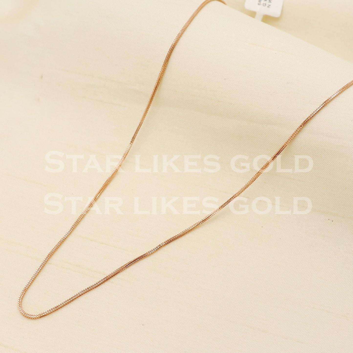18k 18KT GOLD rose gold chain necklace Handmade fine Jewelry, PR1377