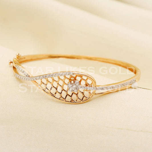 18 karat 18k gold bangle bracelet jewelry, PR1400