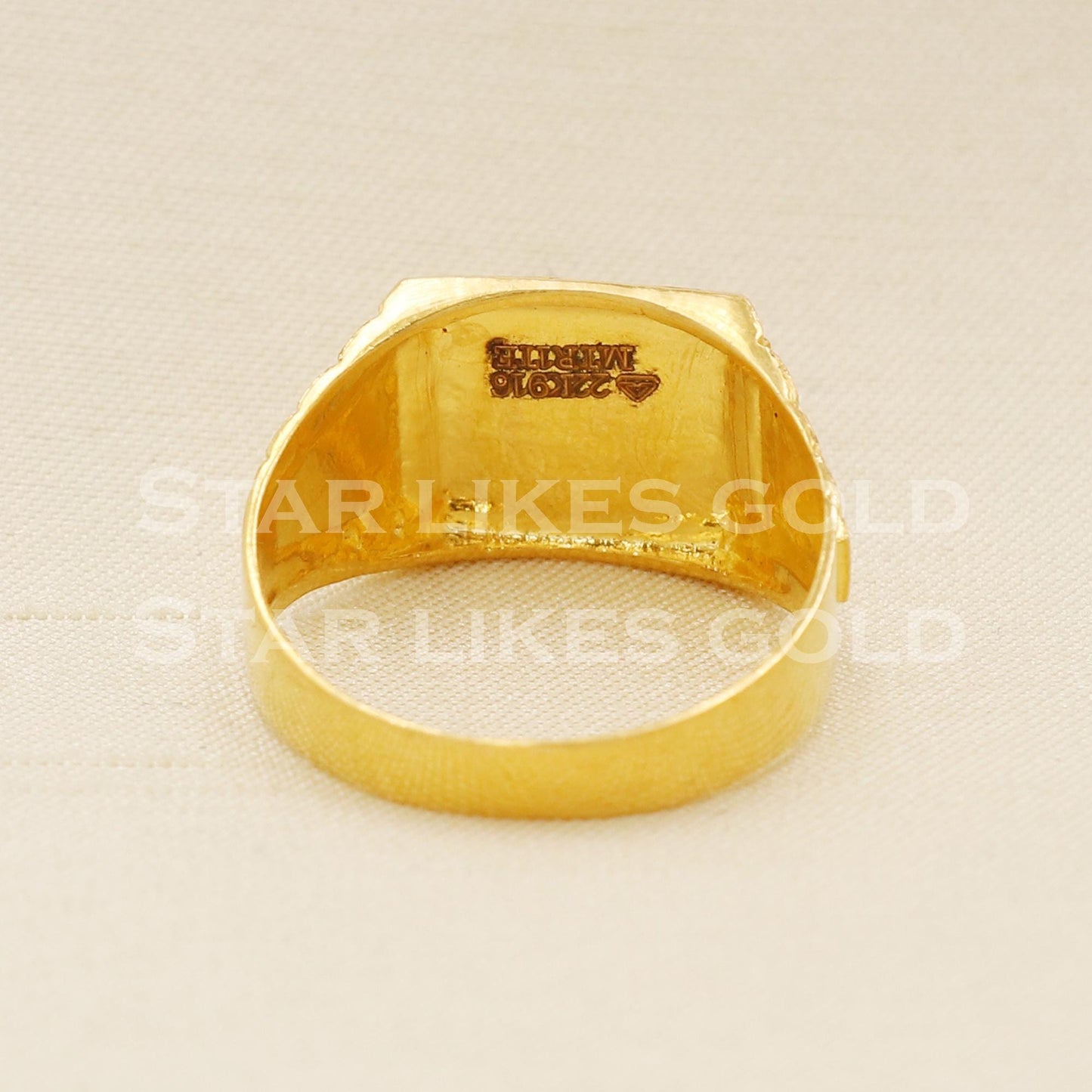 Ganesha ganeshji 22k 22KT GOLD RING Handmade Jewelry, Perfect Gift for Lover, B1590