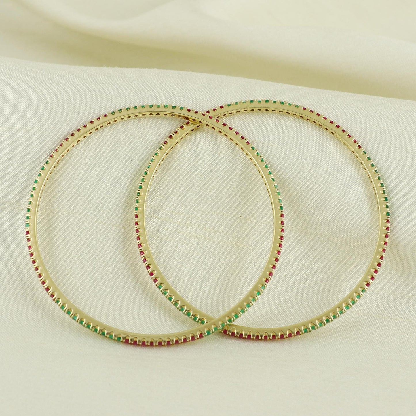 emerald sapphire 18 karat 18k gold bangle bracelet jewelry, AN19