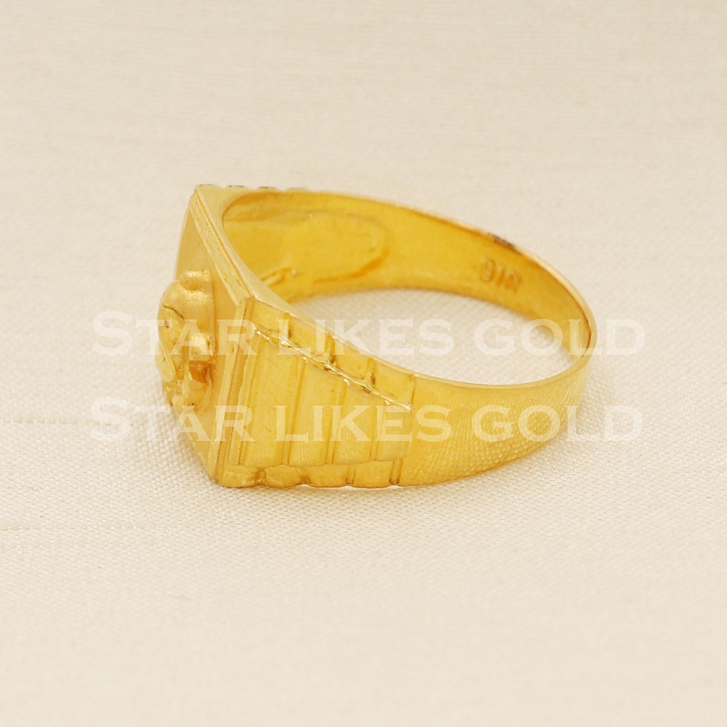 Ganesha ganeshji 22k 22KT GOLD RING Handmade Jewelry, Perfect Gift for Lover, B1590