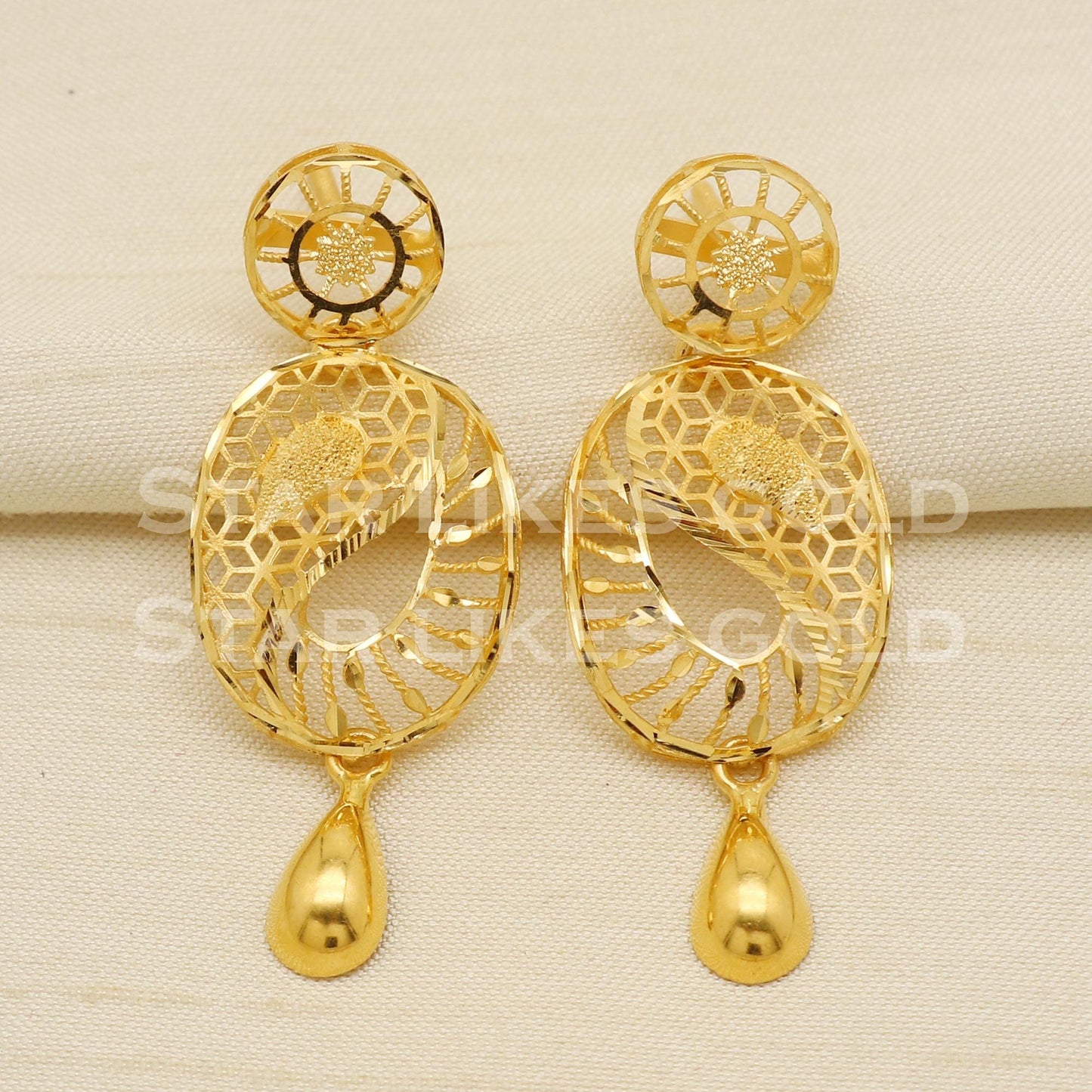 Designer 22KT 22 Karat GOLD NECKLACE Filigree Jewelry, Indian jewelry,  PR1424