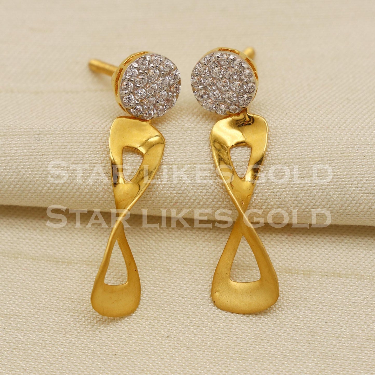 Designer 22KT 22 Karat GOLD NECKLACE Zircons Jewelry, Indian jewelry, Perfect Gift for Loved Ones, PR1429