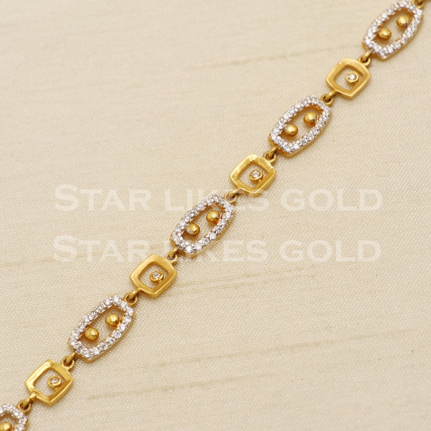 22 karat 22k gold Zircons Women Bracelet jewelry, PR1539