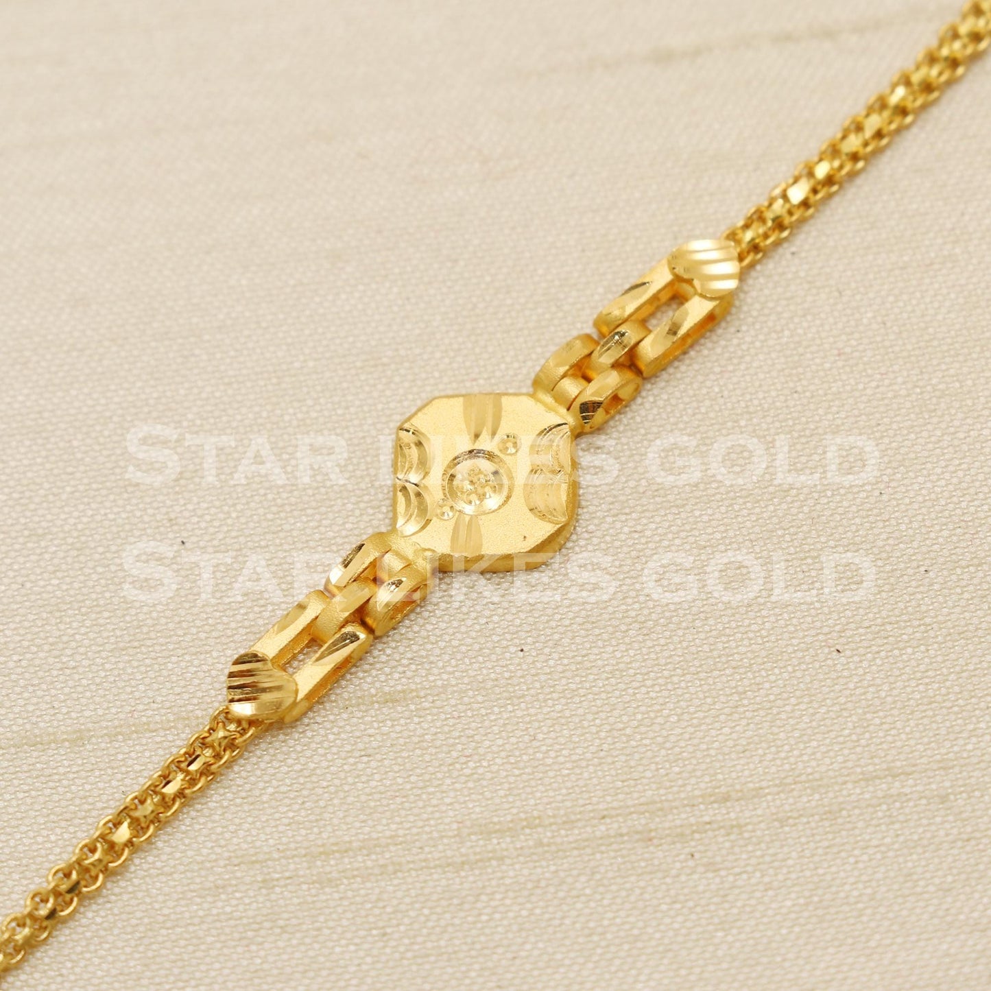 Hallmarked 22 karat 22k gold Child Baby Bracelet Jewelry for Gift, PR1548