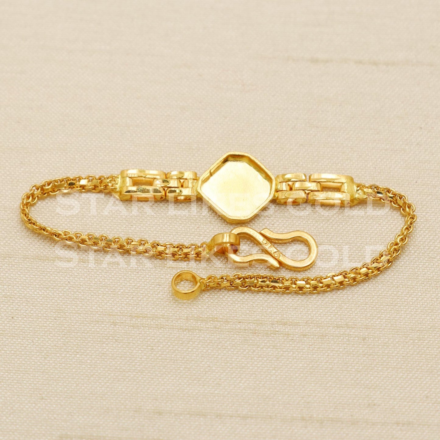 Hallmarked 22 karat 22k gold Child Baby Bracelet Jewelry for Gift, PR1548