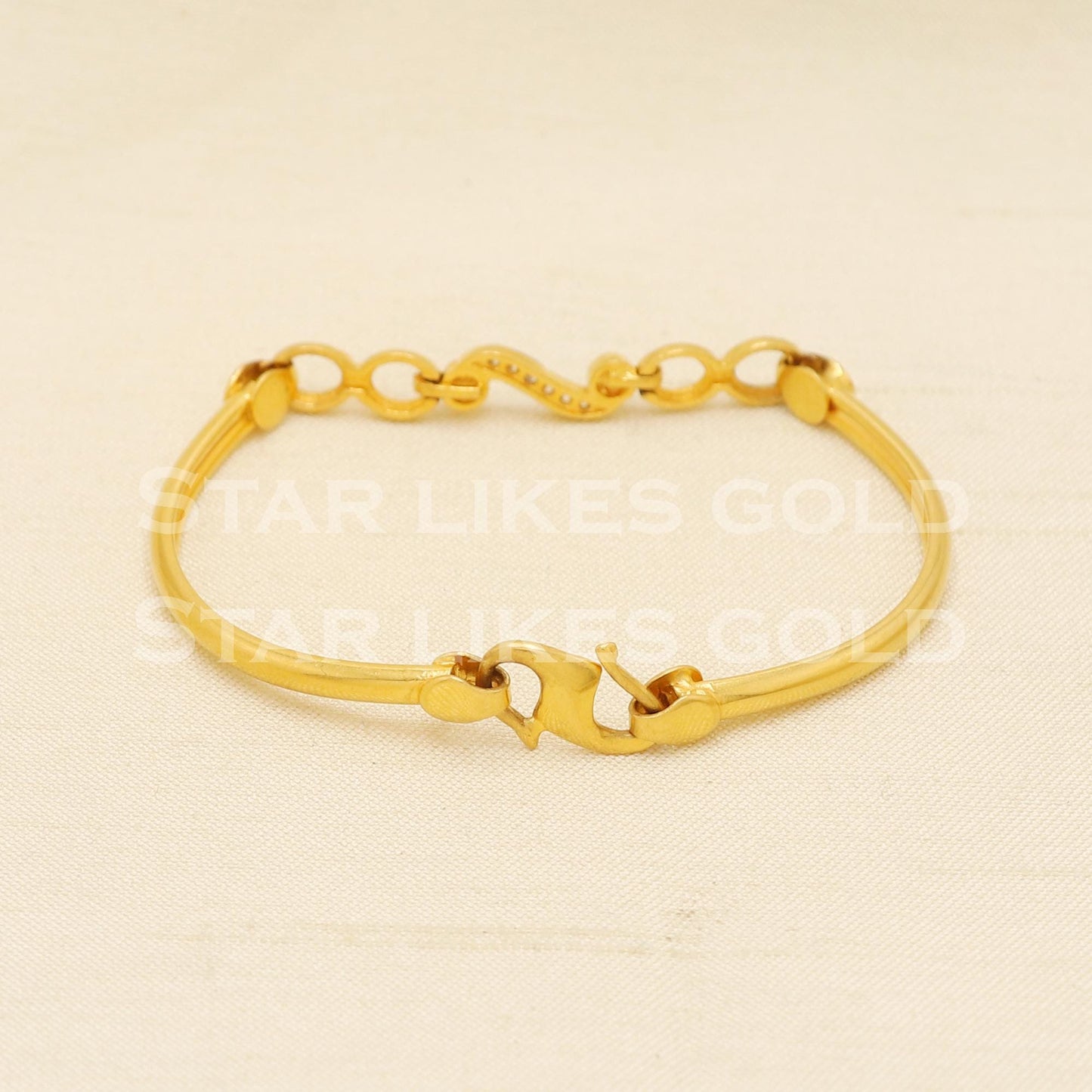 22 karat 22k gold Child Baby Bangle Bracelet Charms Jewelry for Birthday Gift, PR1559