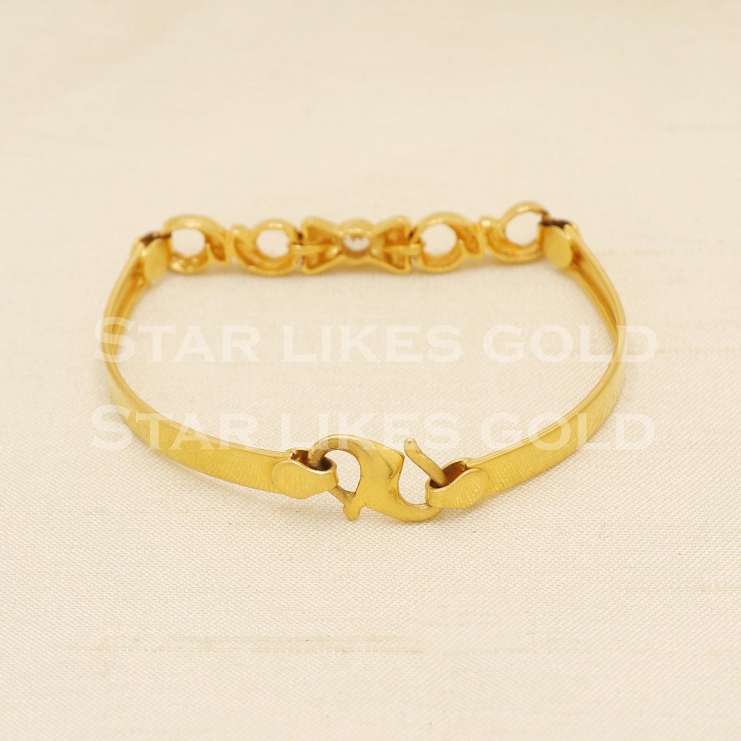 22 karat 22k gold Child Baby link Bracelet Jewelry for Birthday Gift, PR1560