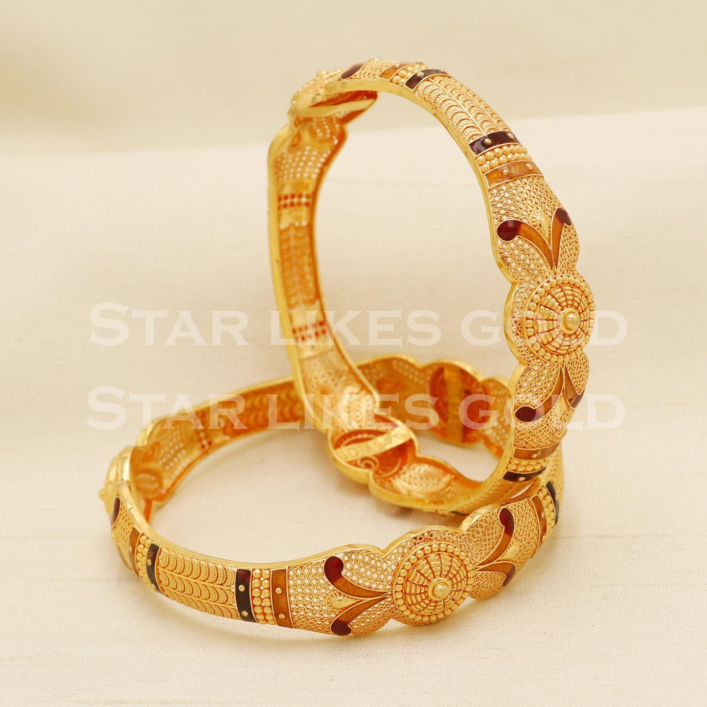 22 karat 22k gold Bangle Bracelet Jewelry, PR1598
