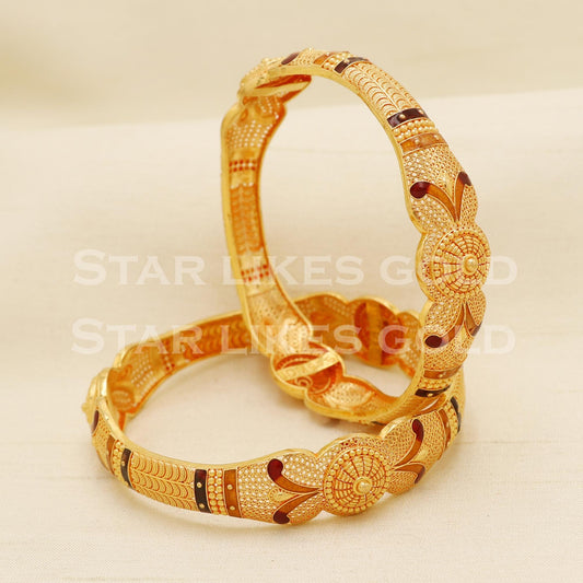 22 karat 22k gold Bangle Bracelet Jewelry, PR1598