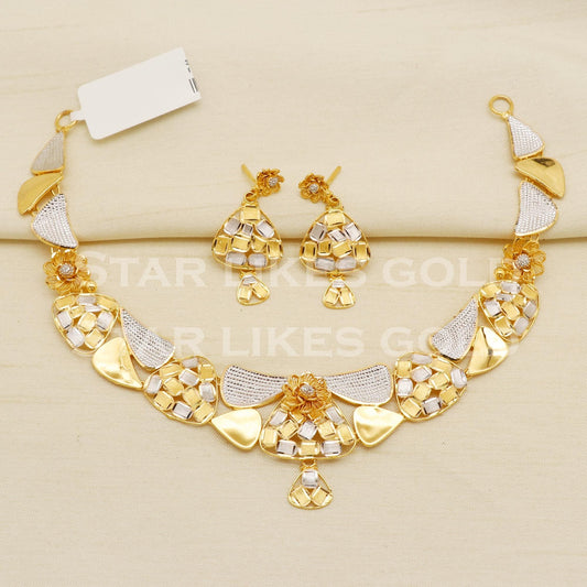 Designer 22KT 22 Karat GOLD NECKLACE Bling Jewelry, Indian jewelry, Perfect Gift for Loved Ones, PR1436