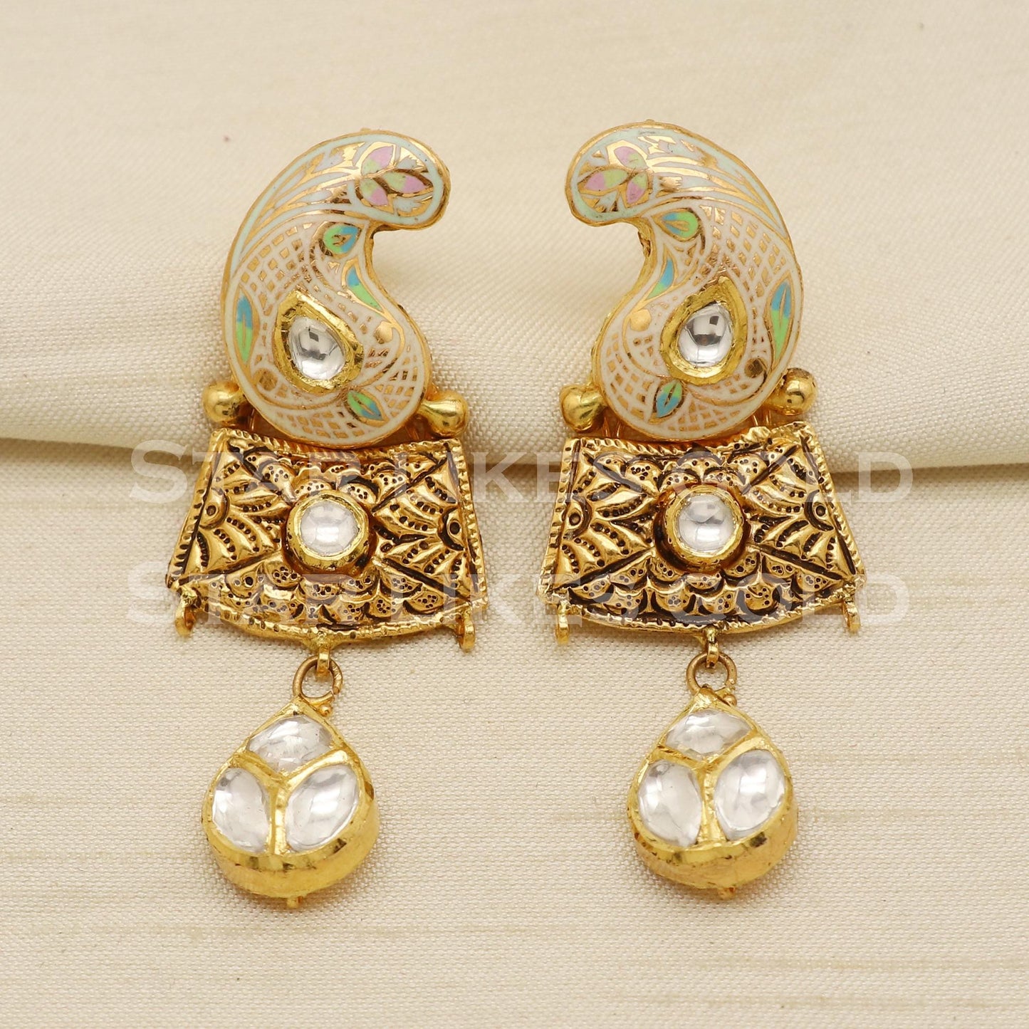 Traditional 22KT 22 Karat GOLD NECKLACE Wedding Jewelry, Gold Bridal Wedding Jewelry, PR1463