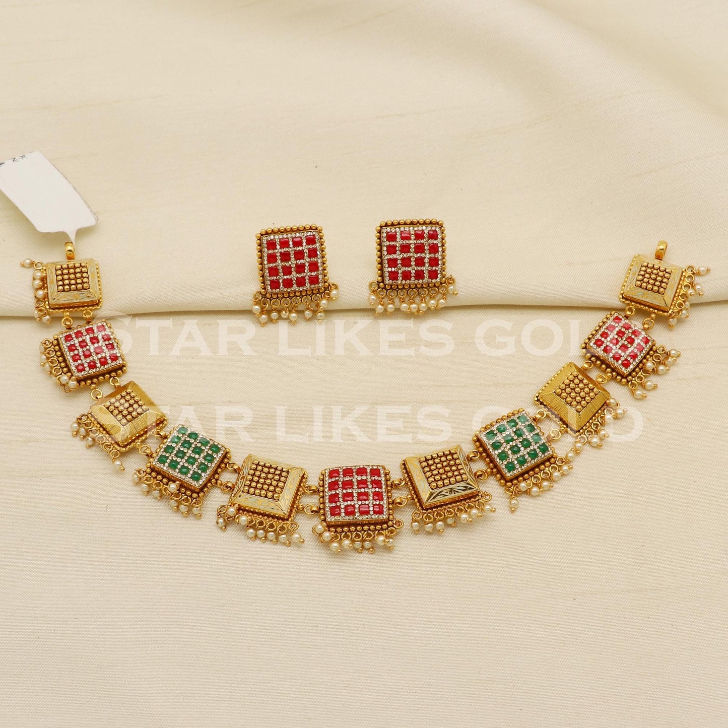Traditional 22KT 22 Karat GOLD NECKLACE Wedding Jewelry, Perfect Gift for Loved Ones, PR1465