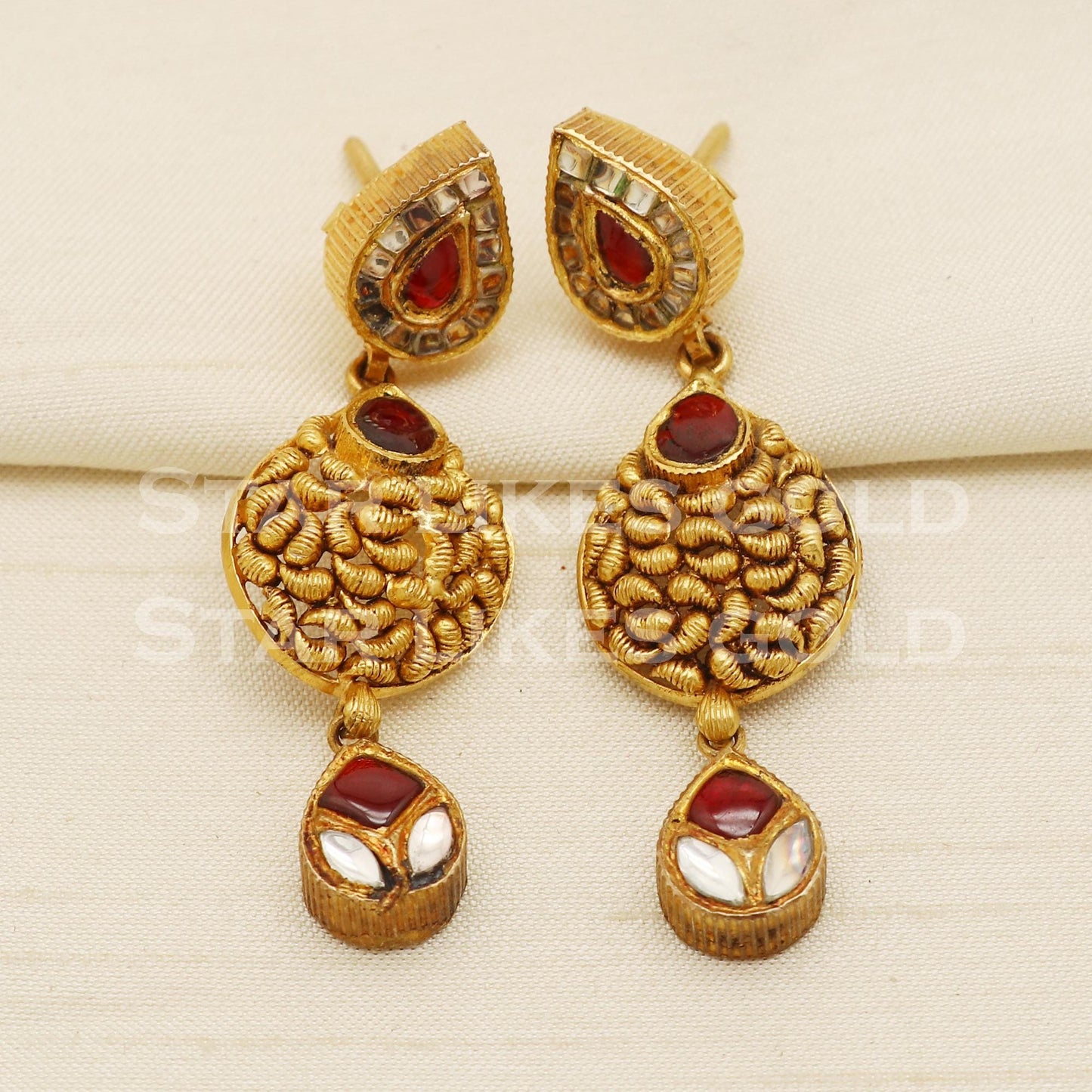 Traditional 22KT 22 Karat GOLD NECKLACE Wedding Jewelry, Perfect Gift for Loved Ones, PR1471