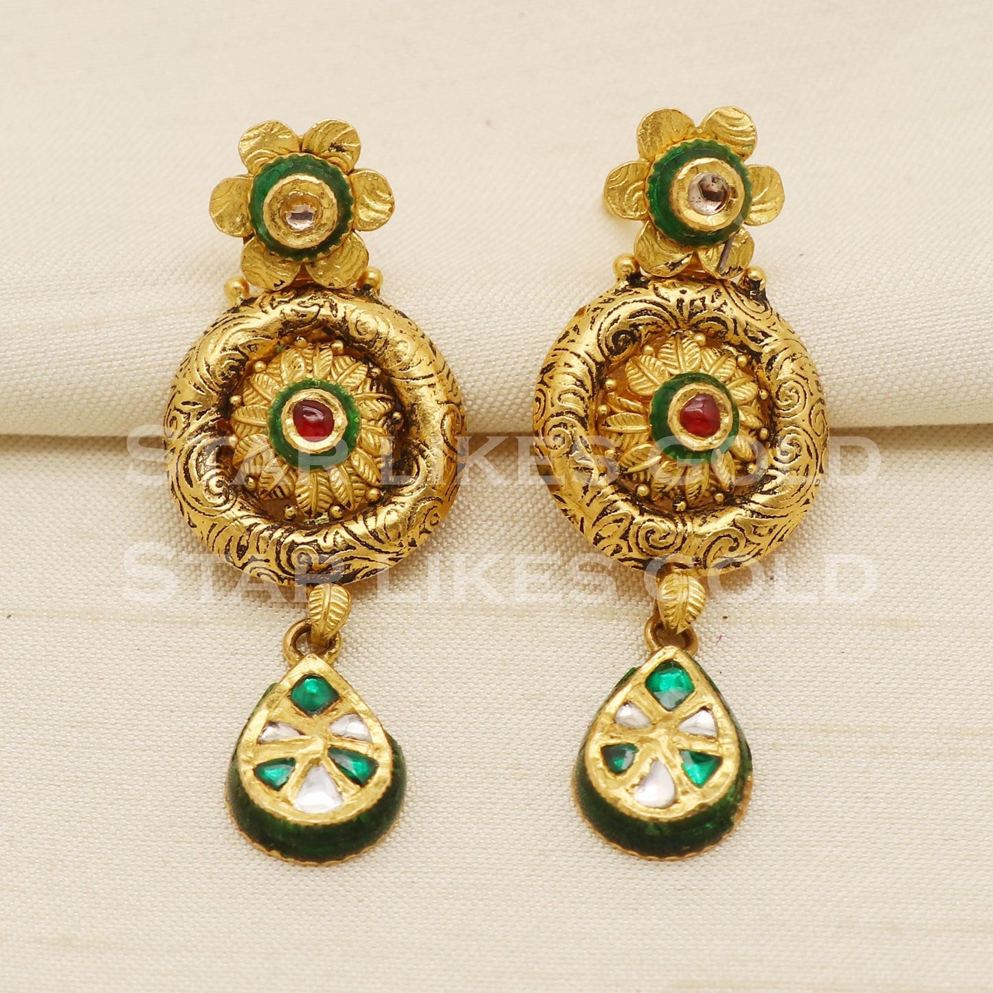 Traditional 22KT 22 Karat GOLD NECKLACE Wedding Jewelry, Perfect Gift for Loved Ones, PR1474