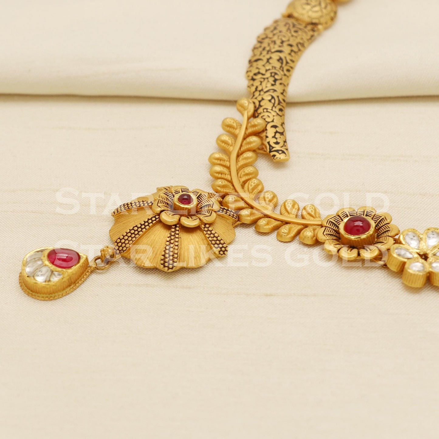 Traditional 22KT 22 Karat GOLD NECKLACE Wedding Jewelry, Perfect Gift for Loved Ones, PR1475