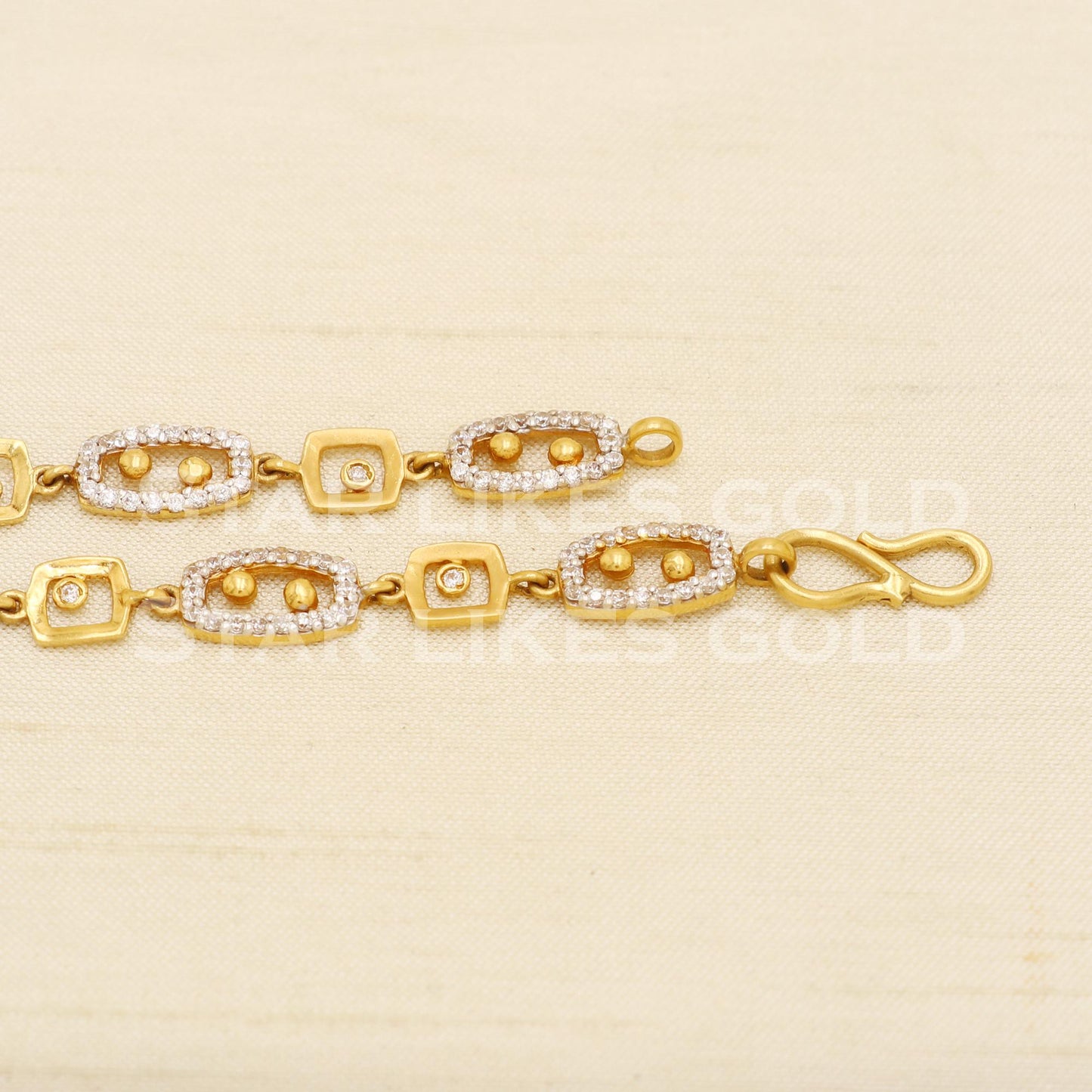 22 karat 22k gold Zircons Women Bracelet jewelry, PR1539
