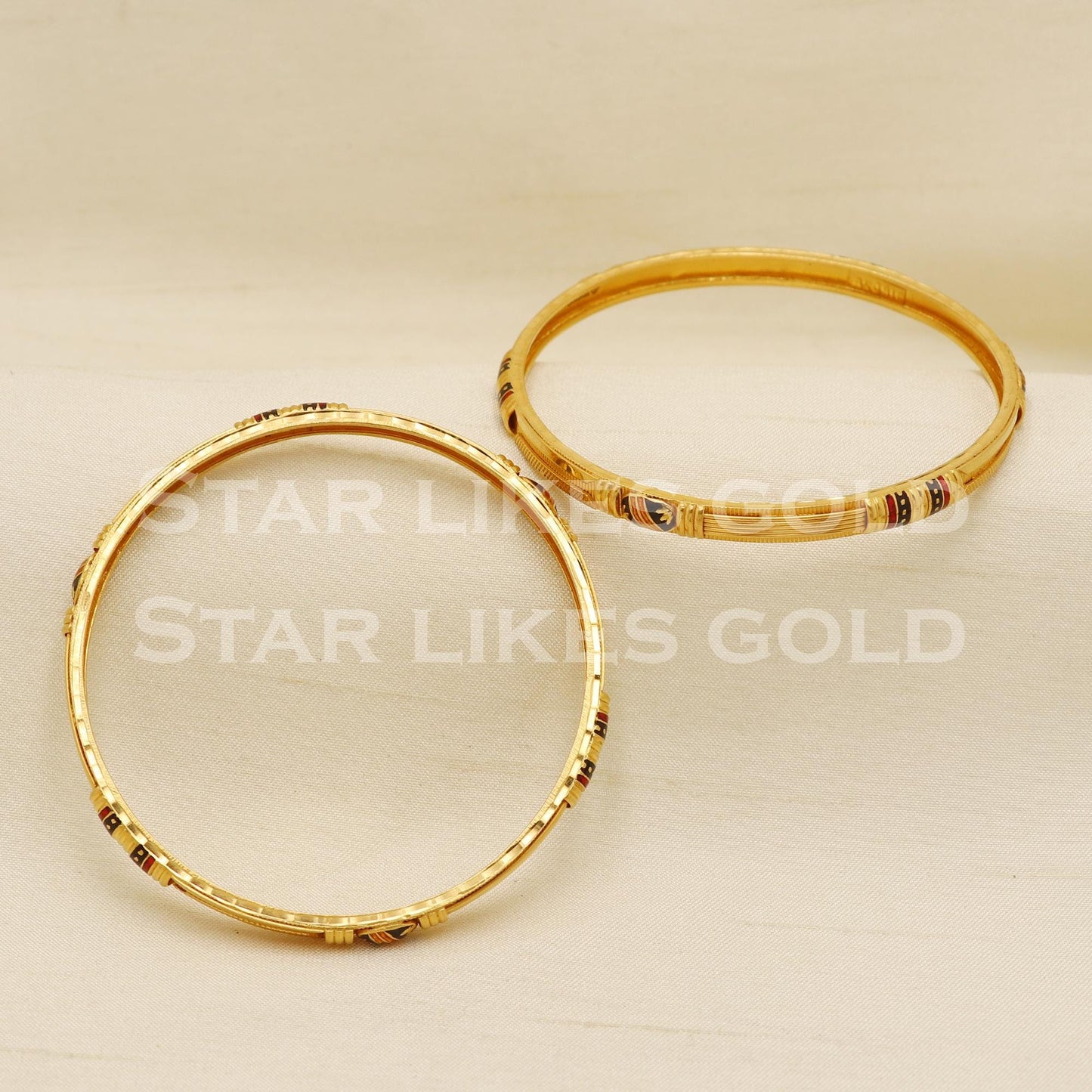 22 karat 22k gold Bangle Bracelet Jewelry, PR1581