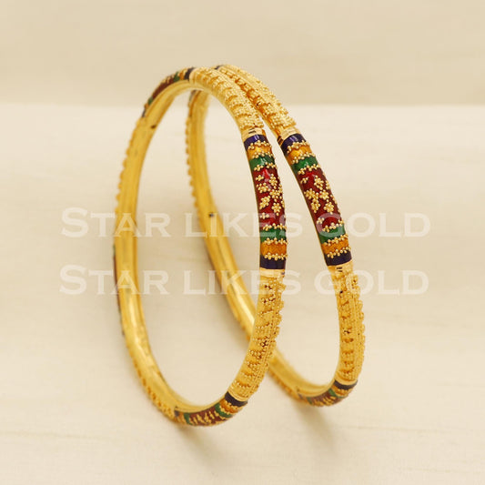 22 karat 22k gold Bangle Bracelet Jewelry, PR1582