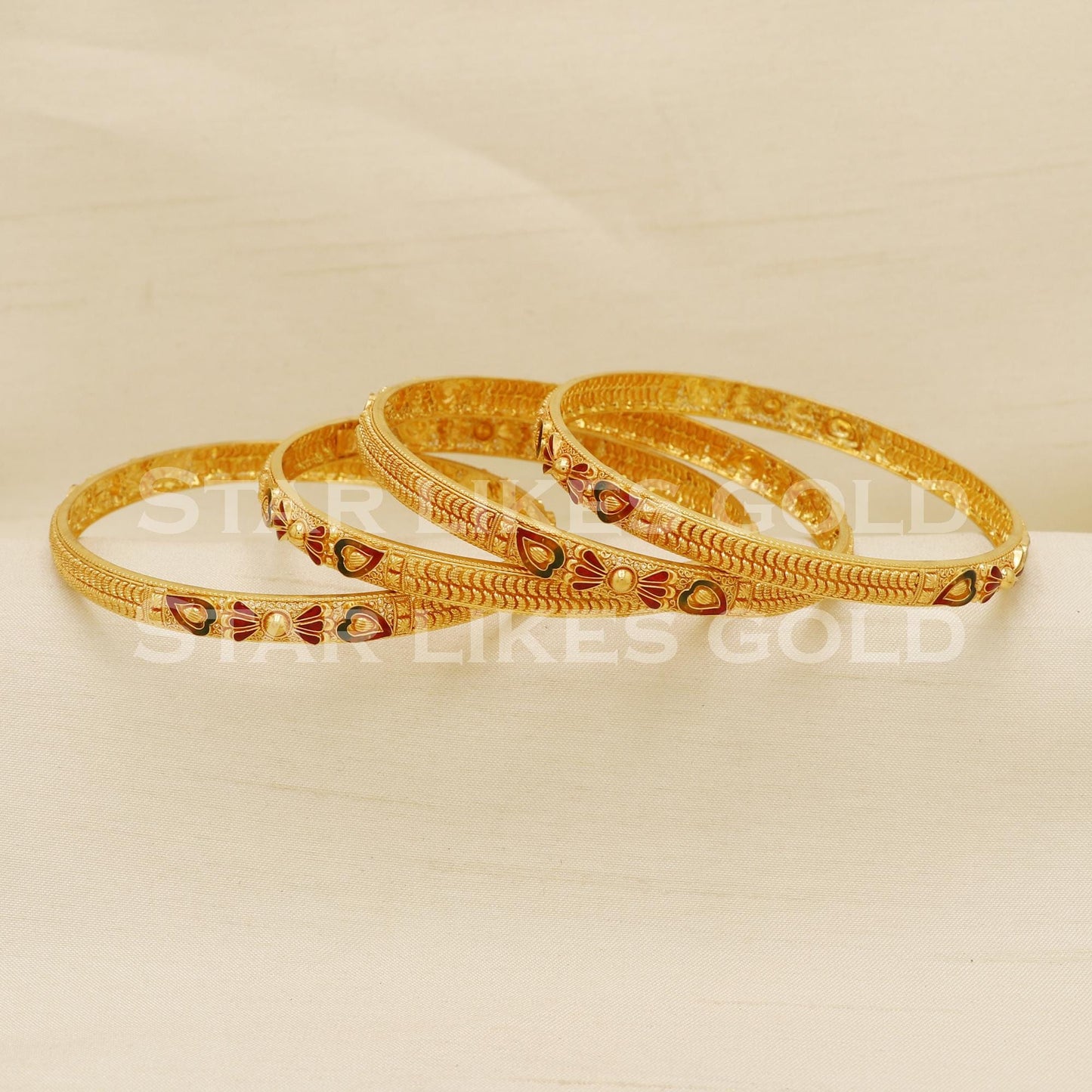 22 karat 22k gold Bangle Bracelet Jewelry, PR1587