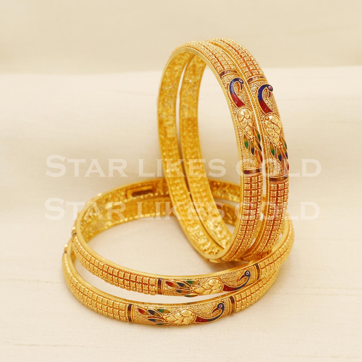 22 karat 22k gold Bangle Bracelet Jewelry, PR1588