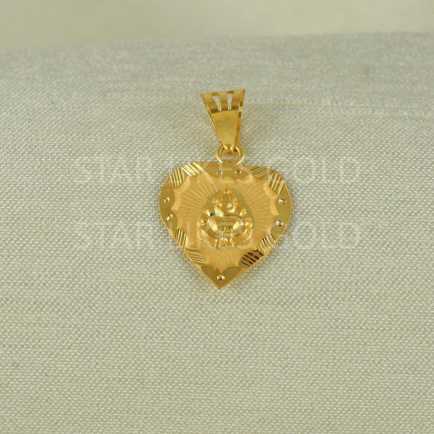 Ganeshji Real 18k Gold Handmade Pendant Jewelry, B1649