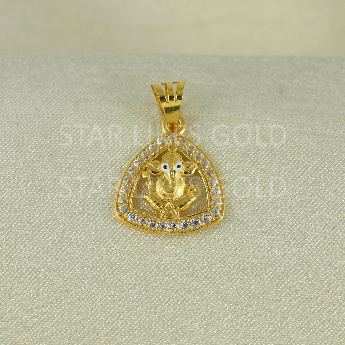 Ganeshji Real 18k Gold Handmade Pendant Jewelry, B1651