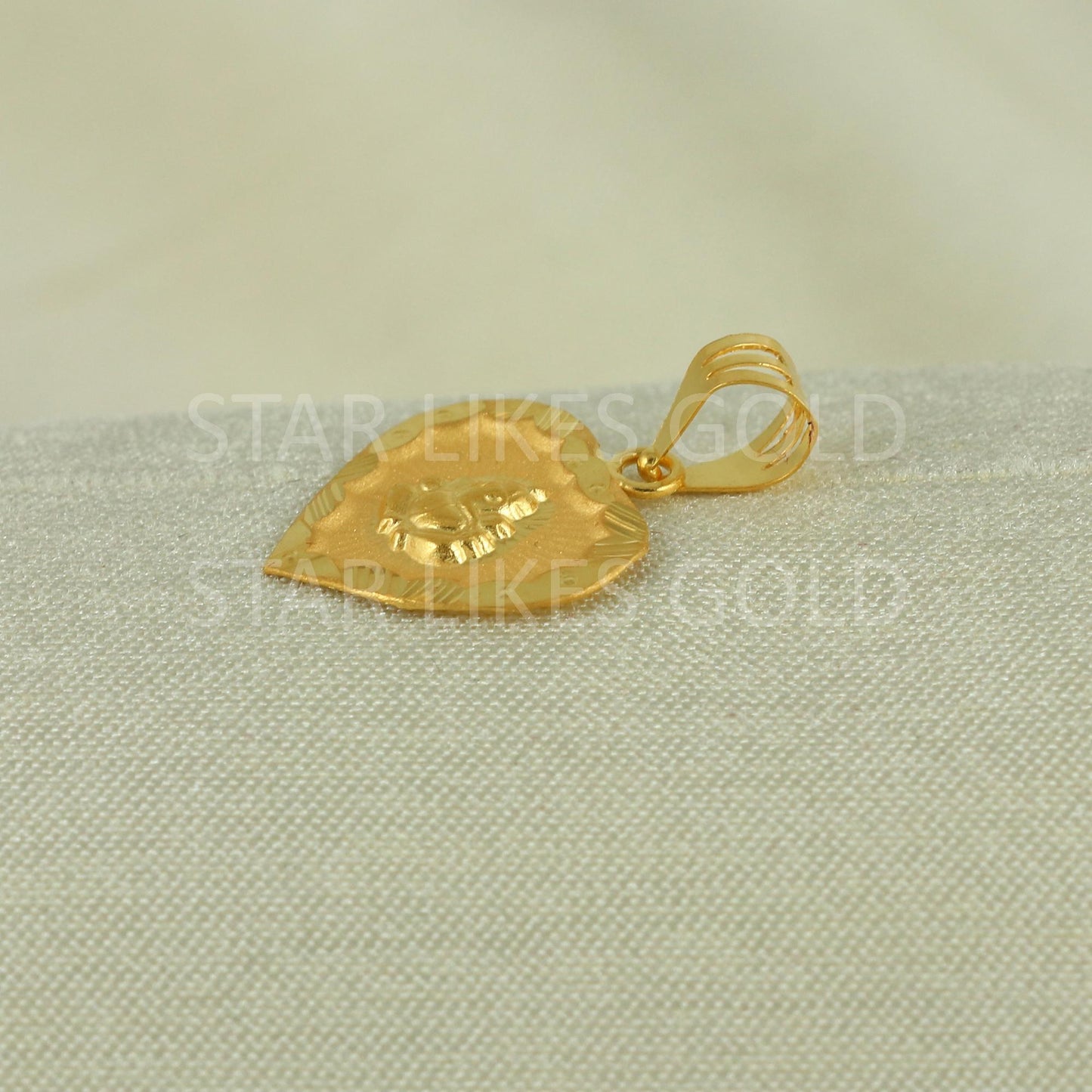 Ganeshji Real 18k Gold Handmade Pendant Jewelry, B1649
