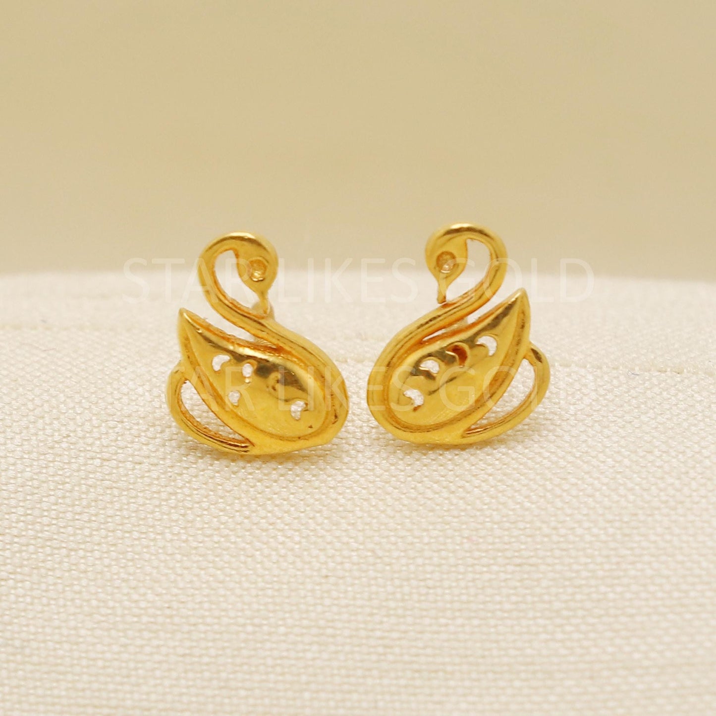 Bird 22k 22 karat gold earrings jewelry, PR1629
