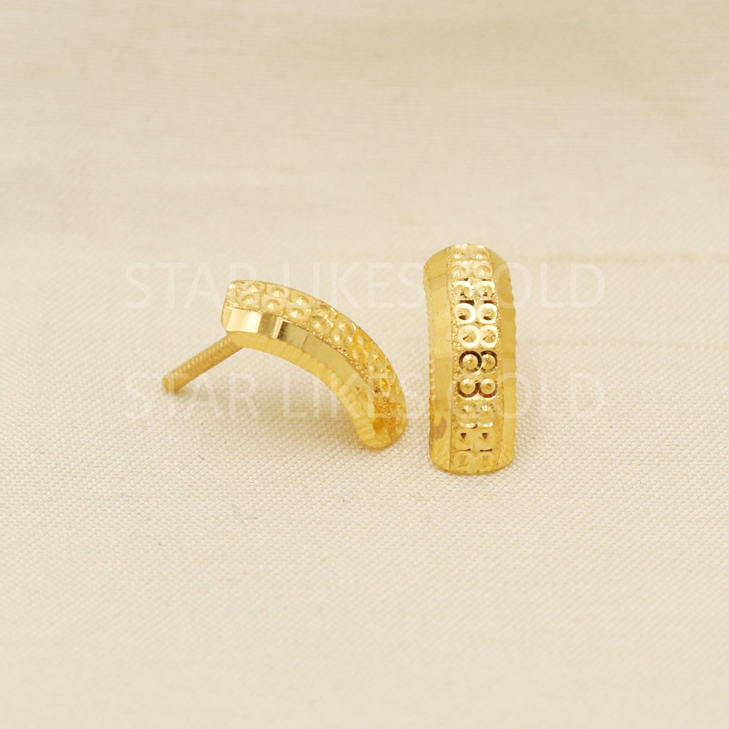Designer Pure 22k 22 karat gold earrings jewelry, PR1658