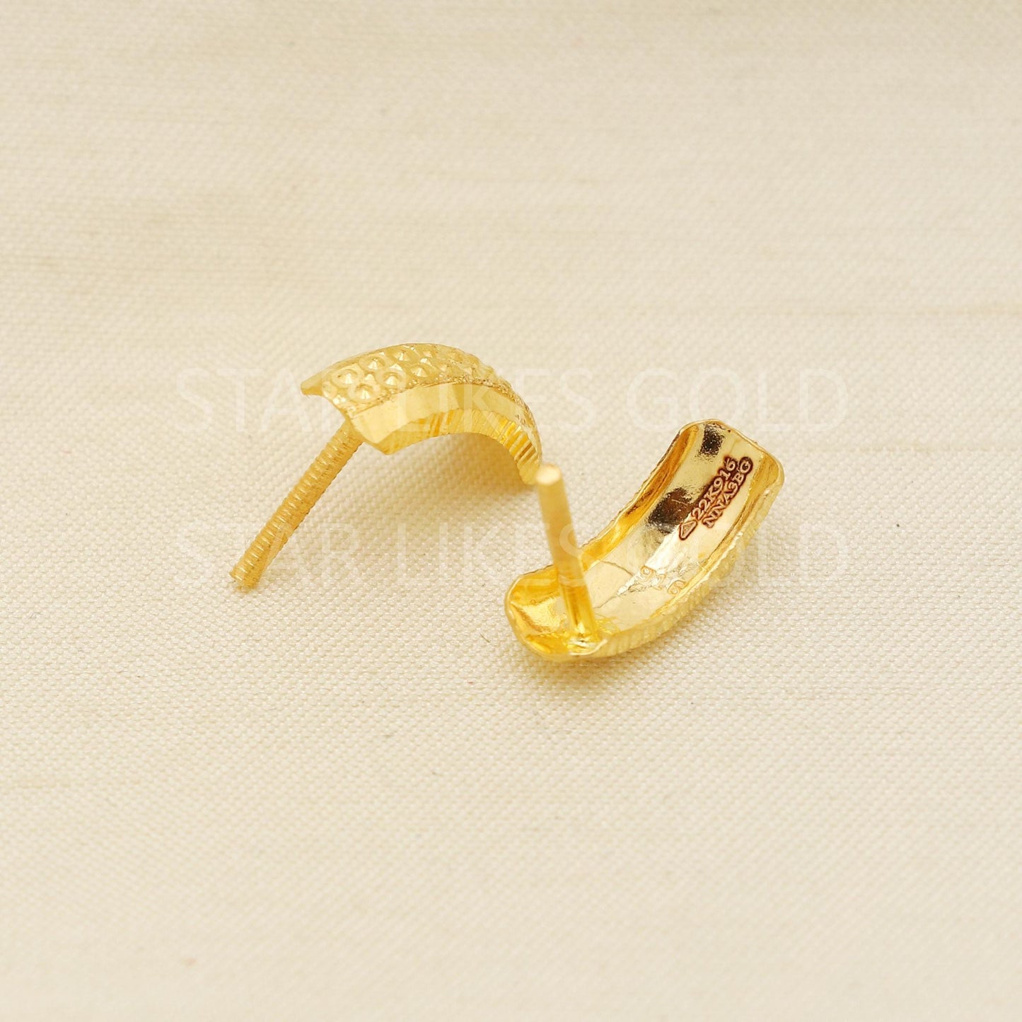 Designer Pure 22k 22 karat gold earrings jewelry, PR1658